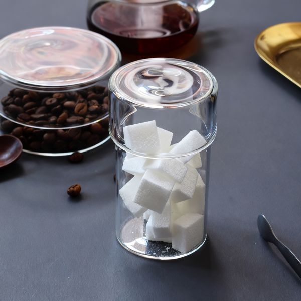 Transparent Borosilicate Glass Kitchen Jar