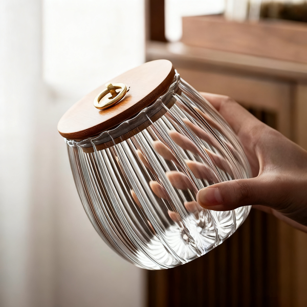 Wiederverwendbare Glasgefäße in Lebensmittelqualität