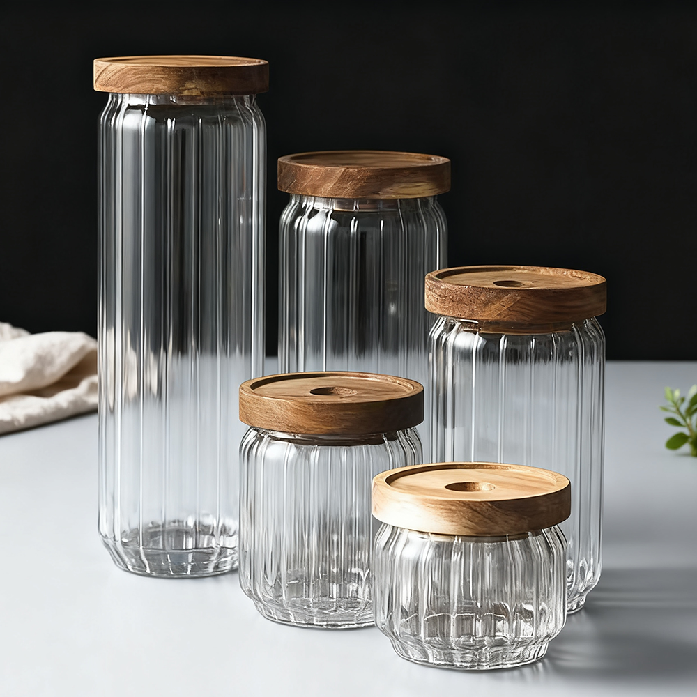 Lebensmittelbehälter aus bleifreiem Glas