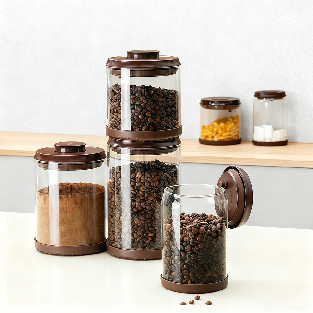 borosilicate glass coffee storage containers