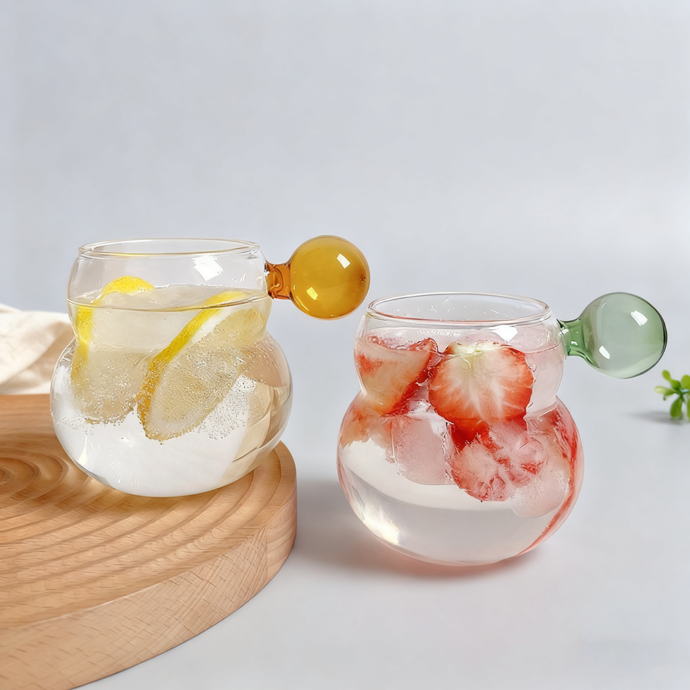 Borosilicate Glass Gourd-Shaped Beer Mug