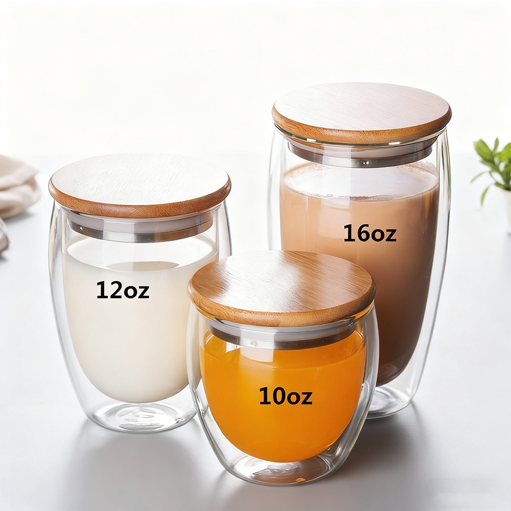 Insulated Borosilicate Glass Cup