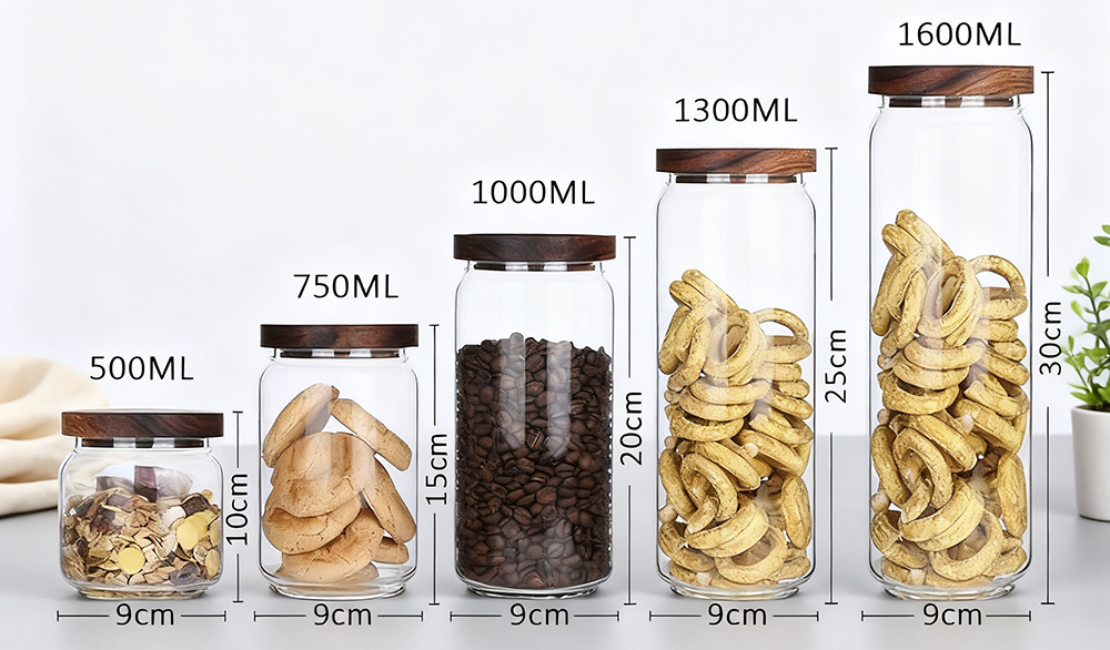 Multi-purpose Glass Storage Jars