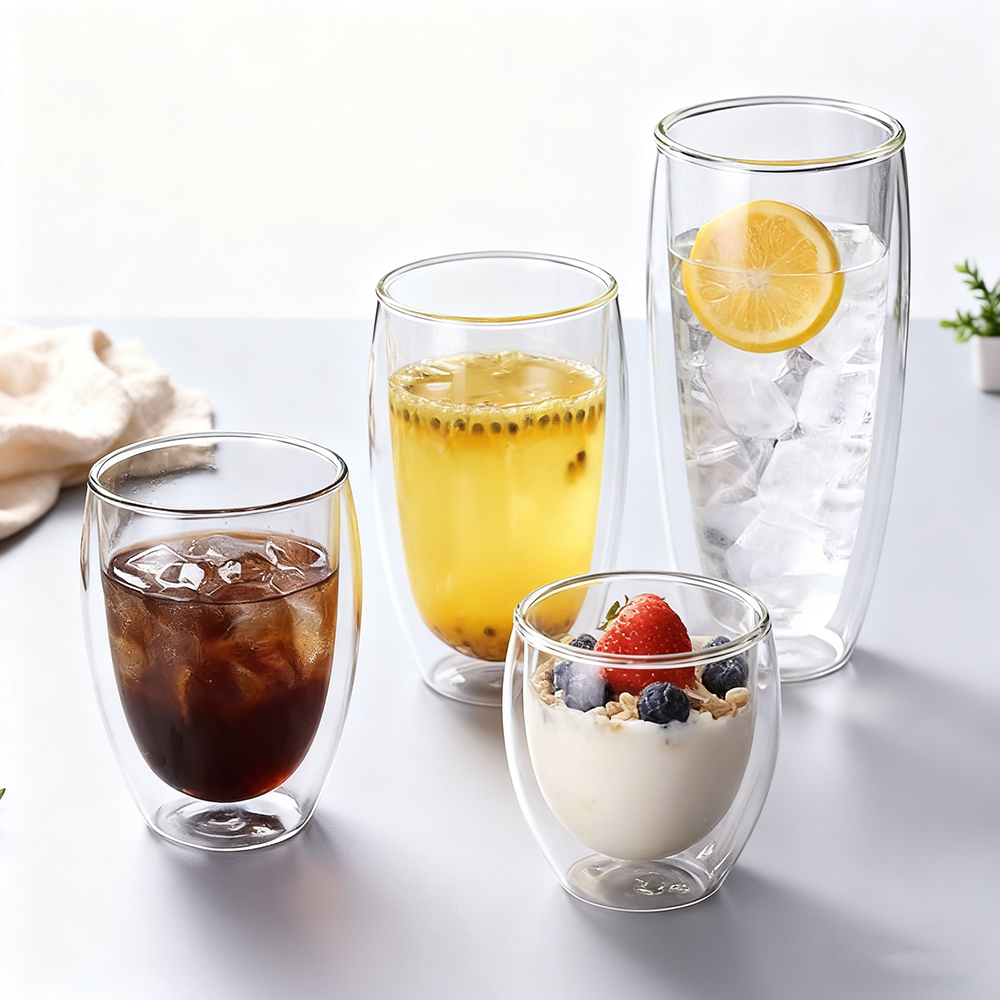 Insulated Borosilicate Glass Cup