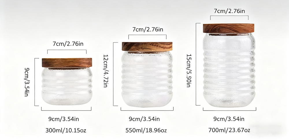 Handmade OEM Glass Storage Jar