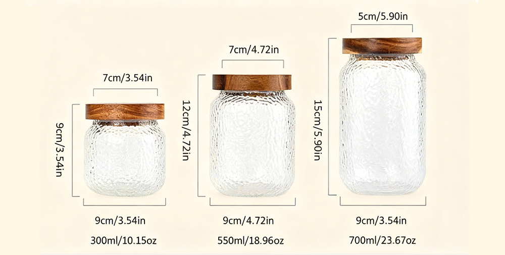 kreatives Design Glasbehälter