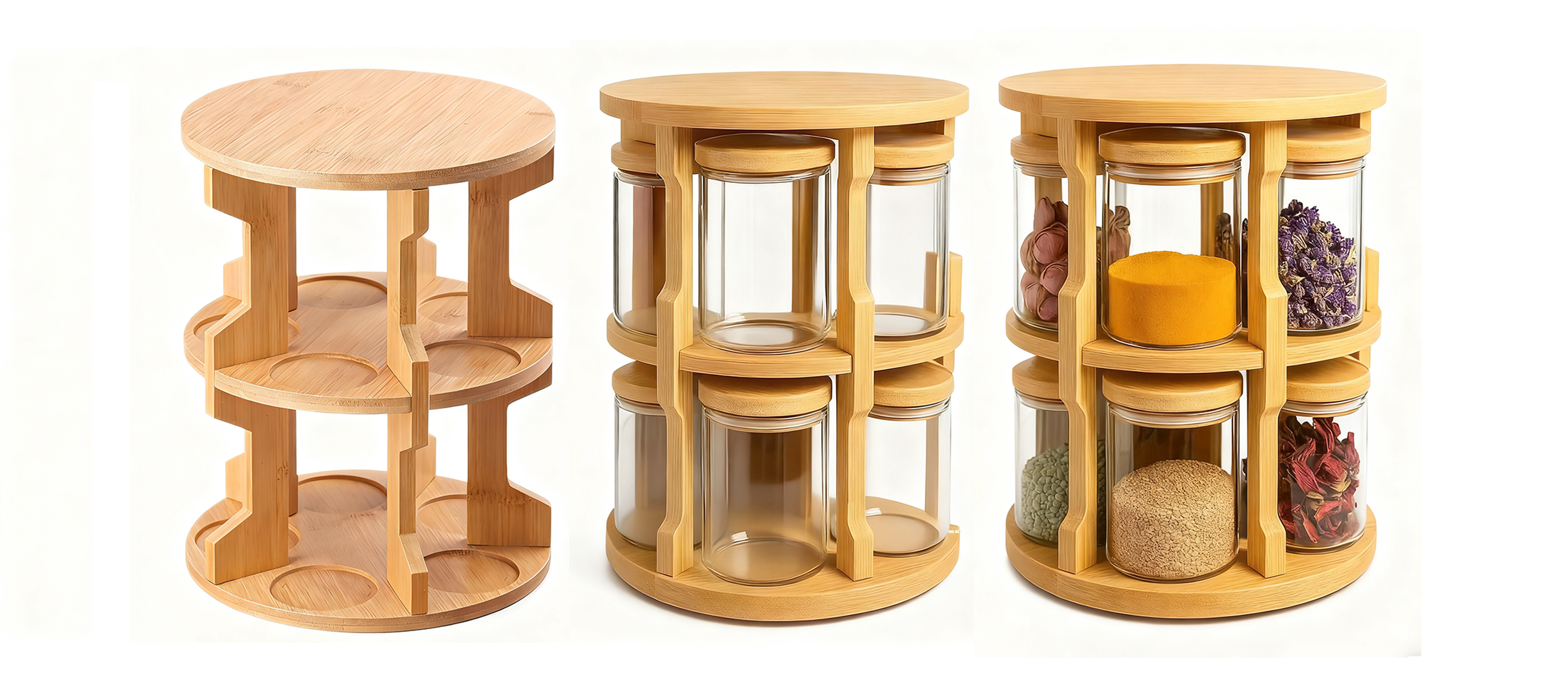 durable rotating spice jar sets